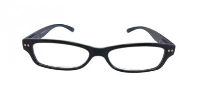HIP Leesbril zwart blauw - +1.0