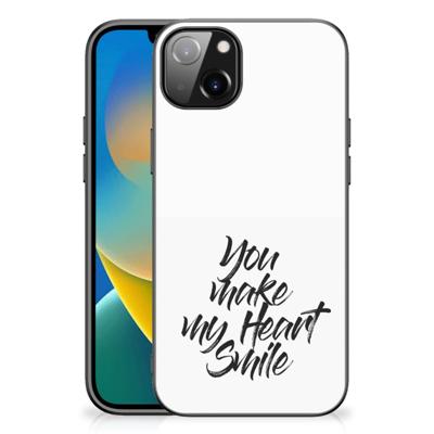 iPhone 14 Plus | Telefoon Hoesje | met tekst Heart Smile
