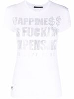 Philipp Plein t-shirt à ornements en cristal - Blanc - thumbnail