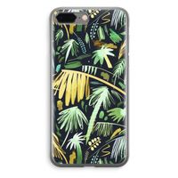 Tropical Palms Dark: iPhone 8 Plus Transparant Hoesje