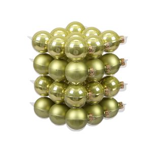 Othmar Decorations Kerstballen - 36x st - salie groen - 6 cm - glas