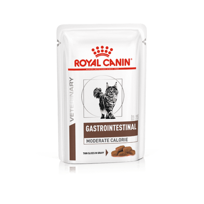 Royal Canin gastrointestinal moderate calorie kattenvoer 12x85gr natvoer