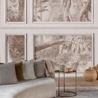 Jungle Behang Framed Rol Beige Jungle Behang Framed Rol Beige