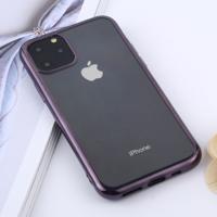 Transparante TPU anti-drop en waterdichte mobiele telefoon beschermende case voor iPhone 11 Pro Max (paars)