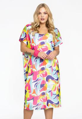 Yoek Jurk wijd COLORI | Multi | Maat 54/56