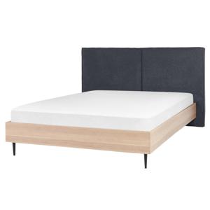 Beliani IZERNORE - Tweepersoonsbed-Grijs-Polyester