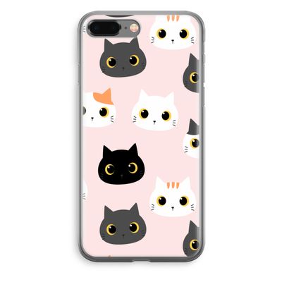 Katten: iPhone 8 Plus Transparant Hoesje