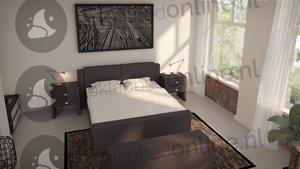 Standaard boxspringset 140 x 200 cm- stofkleur 1918