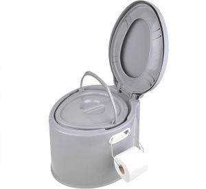 ProPlus draagbaar toilet 7 liter zithoogte 37 cm grijs