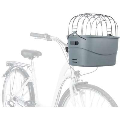 TRIXIE STUUR-FIETSMAND KUNSTSTOF GRIJS
