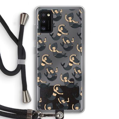 Zeemeermin: Samsung Galaxy A41 Transparant Hoesje met koord