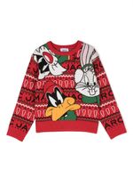 Marc Jacobs Kids x Looney Tunes pull en maille intarsia - Rouge - thumbnail