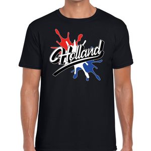 Holland t-shirt spetter zwart voor heren