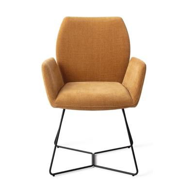 Jesper Home Misaki eetkamerstoel Honey Harvest beehive black