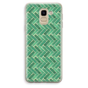 Moroccan tiles 2: Samsung Galaxy J6 (2018) Transparant Hoesje
