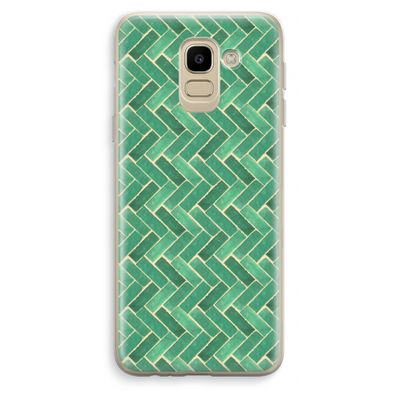 Moroccan tiles 2: Samsung Galaxy J6 (2018) Transparant Hoesje