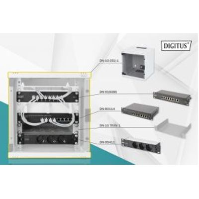 Digitus DN-10-SET-1 rack Wandrek Wit