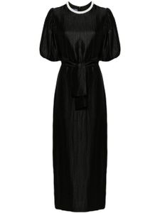 Baruni robe longue Hebo à taille ceinturée - Noir