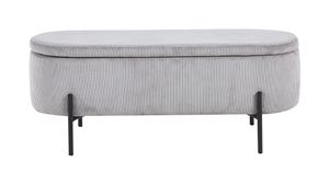 Artistiq Bankje 'Arissa' 110cm, kleur lichtgrijs