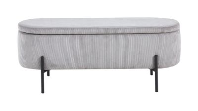 Artistiq Bankje 'Arissa' 110cm, kleur lichtgrijs