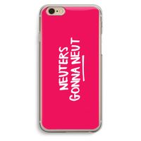 Neuters (roze): iPhone 6 / 6S Transparant Hoesje