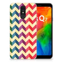 LG Q7 | TPU bumper | Zigzag Multi Color
