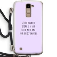 Ochtendhumeur: LG K10 (2016) Transparant Hoesje met koord
