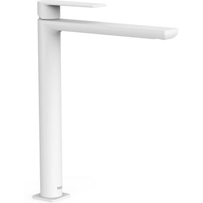 Wastafelkraan Tres Loft | Opbouw | Mengkraan | Hoog model | 1-hendel | Rond | Wit mat
