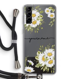 Daisies: Samsung Galaxy S21 Plus Transparant Hoesje met koord
