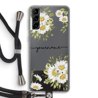 Daisies: Samsung Galaxy S21 Plus Transparant Hoesje met koord