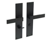 Intersteel Moderne deurklinkAmsterdam WC-sluiting 63/8 zwart - 0023.057165