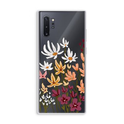 Painted wildflowers: Samsung Galaxy Note 10 Plus Transparant Hoesje