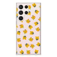 TPU bumper voor Samsung Galaxy S23 Ultra Katten Emojis - thumbnail