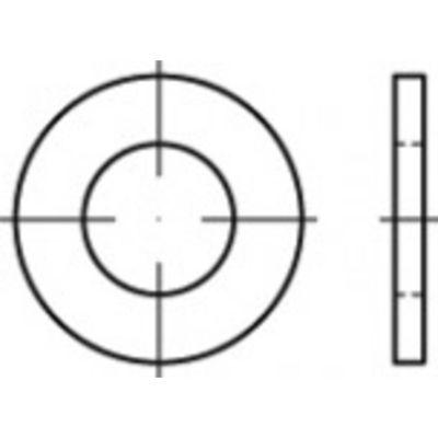 TOOLCRAFT Onderlegring 1479 Staal 500 stuk(s) TO-5441721