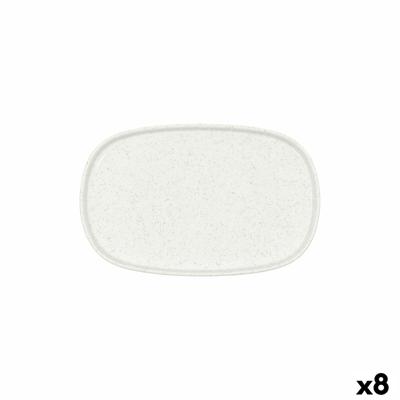 Snackdienblad Bidasoa Elite Wit 18,5 x 11,5 cm (8 Stuks)