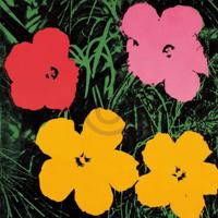 Kunstdruk Andy Warhol - Flowers C. 1964 - 60x60cm