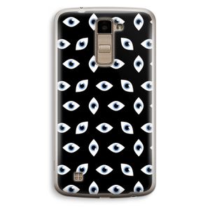 Eyes pattern: LG K10 (2016) Transparant Hoesje