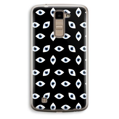 Eyes pattern: LG K10 (2016) Transparant Hoesje