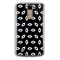 Eyes pattern: LG K10 (2016) Transparant Hoesje