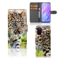Samsung Galaxy S20 | Telefoonhoesje | Met pasjeshouder | Baby Luipaard