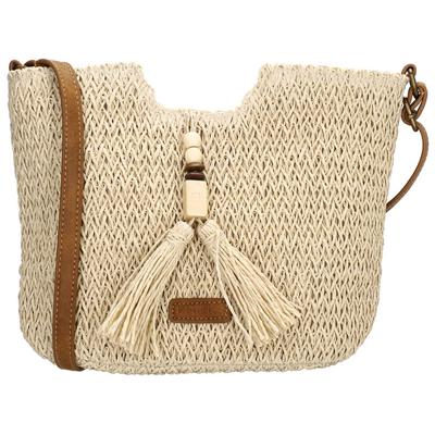 Beagles Rieten Schoudertas Lanzarote Light Natural