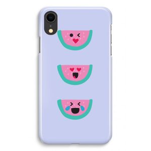 Smiley watermeloen: iPhone XR Volledig Geprint Hoesje
