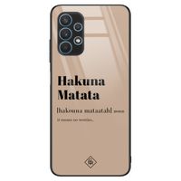 Samsung Galaxy A32 5G glazen hardcase - Hakuna Matata