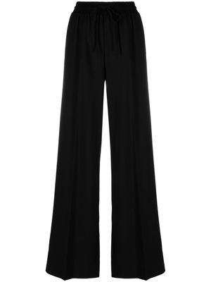 TWINSET pantalon ample à plaque logo - Noir