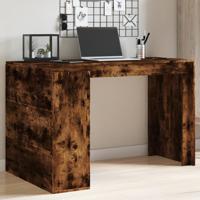 Bureau 123,5x73,5x75 cm bewerkt hout gerookt eikenkleurig