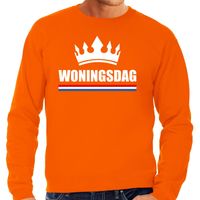 Koningsdag sweater Woningsdag oranje voor heren - thumbnail