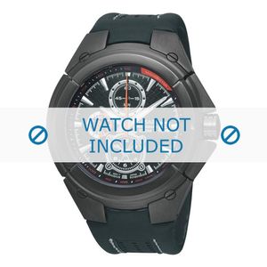 Horlogeband Pulsar YM62-X223 / PF3921X1 / PQ035X Leder Zwart 12mm