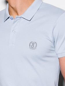 Ombre - heren poloshirt lichtblauw - S1048