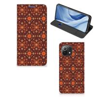 Xiaomi 11 Lite NE 5G | Mi 11 Lite | Hoesje met Magneet | Batik Brown