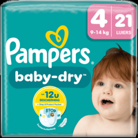 Pampers BabyDry Maat 4, 21 Luiers bij Jumbo